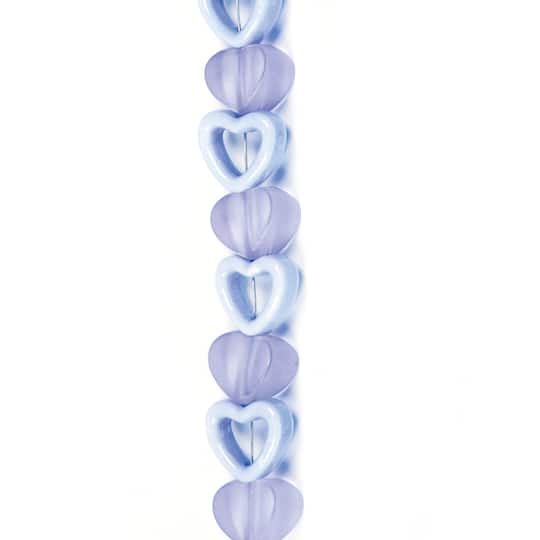 Jesse James Beads 14mm Acrylic & Ceramic Heart Beads